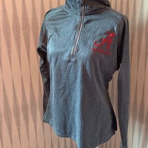 Women’s Alabama roll Tide gray pullover zip xl